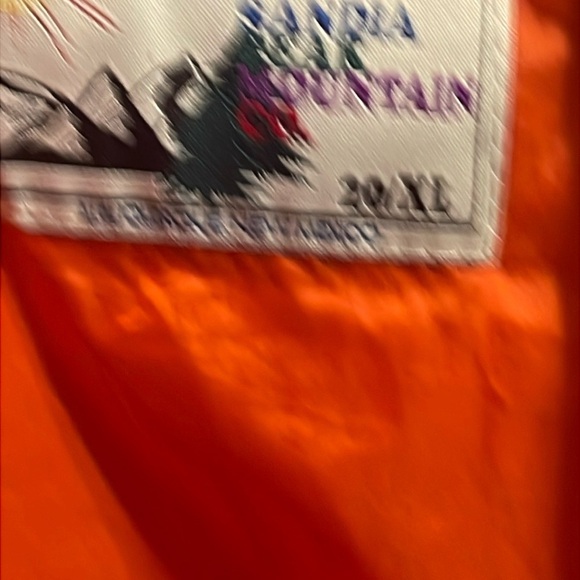 Children's Maroon Puffer Jacket with Orange Trim - Picture 5 of 8